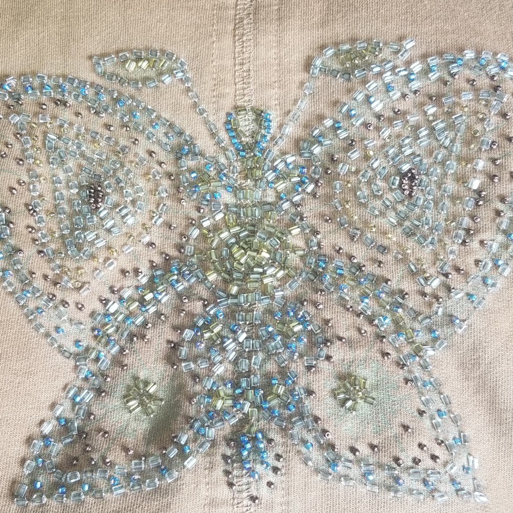 Twisted Heart butterfly hoodie. Size large